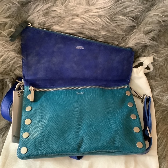 Sold Hammitt Dillon Sixth Way Leather 2ToneBlue - Picture 5 of 13